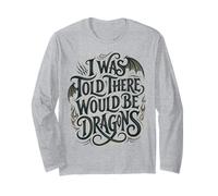 on m'a Dit qu'il y aurait des Dragons, Un Dragon de Typographie Fantastique Manche Longue