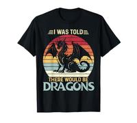 on m'a Dit qu'il y aurait des Dragons Vintage Flying Dragon T-Shirt