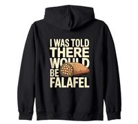 on m'a Dit qu'il y aurait des Falafels Funny Vegan Sweat à Capuche