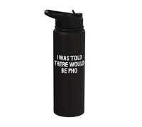 On m'a dit qu'il y aurait des photos drôles Stainless Steel Insulated Water Bottle