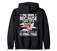 on m'a Dit qu'il y aurait Flying Pigs Aviator Sweat à Capuche