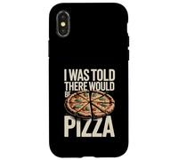 on m'a Dit qu'il y aurait Pizza Funny Office Coque pour iPhone X/XS