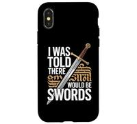 on m'a Dit qu'il y aurait Un Festival Swords Renaissance Coque pour iPhone X/XS