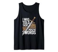 on m'a Dit qu'il y aurait Un Festival Swords Renaissance Débardeur