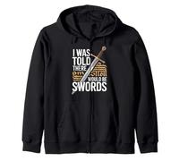on m'a Dit qu'il y aurait Un Festival Swords Renaissance Sweat à Capuche