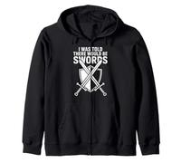 on m'a Dit qu'il y aurait Un Festival Swords Renaissance Sweat à Capuche