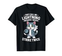 on m'appelle Lightning Parce Que Je ne Joue jamais Deux Fois au Bowling T-Shirt