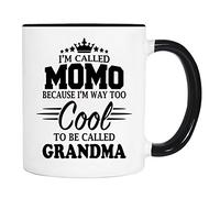 On M'Appelle Momo Parce Que Je Suis Bien Trop Cool Pour Qu'On M'Appelle Grand-Mère. Tasse À Café Céramique Tasse Avec Anse Tasses À Thé Pour Cappuccino Espresso Cacao 330Ml