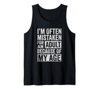 on me Prend Souvent pour Un Adulte à Cause de Mon âge. C'est drôle Débardeur