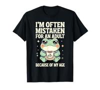 on me Prend Souvent pour Un Adulte à Cause de Mon âge Funny Frog T-Shirt