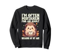 on me Prend Souvent pour Un Adulte à Cause de Mon âge Hérisson Sweatshirt