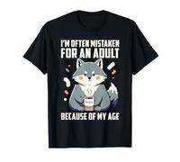 on me Prend Souvent pour Un Adulte à Cause de Mon âge Wolf T-Shirt