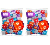 ON) Mix de préservatifs I Pack de 100 I Préservatifs premium 7 types & tailles, 54 mm de large I 20x extra fins, naturels & nervurés I 10x extra forts, parfums fraise, banane, chocolat (Lot de 2)