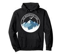 on Mountain Time Randonnée Sentiers Vintage Camping Nature Forêt Sweat à Capuche