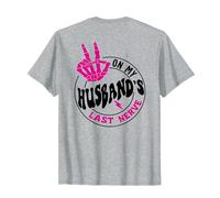 On My Husband's Last Nerve (On Back) Squelette Main pour homme T-Shirt