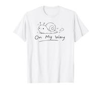 on My Way Funny Procrastination Meme Minimal Escargot T-Shirt