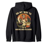 « on My Way to Making Bad Decisions » Barbecue Amusant Sweat à Capuche