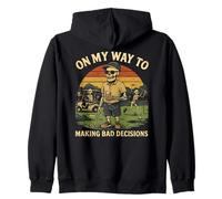 on My Way to Making Bad Decisions - Golf Amusant Golfeur Sweat à Capuche