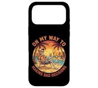 on My Way to Making Bad Decisions Squelette Plage Coque pour iPhone 17 Pro Max