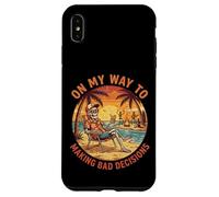 on My Way to Making Bad Decisions Squelette Plage Coque pour iPhone XS Max