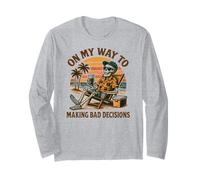 on My Way to Making Bad Decisions - Vacances à la Plage Amusantes Manche Longue