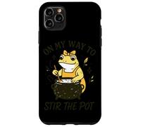 on My Way to Stir The Pot Frog Coque pour iPhone 11 Pro Max
