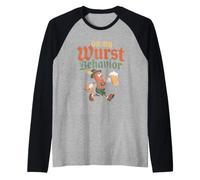 on My Wurst Behavior Oktoberfest Funny German American Humor Manche Raglan