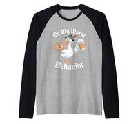 on My Wurst Behavior Oktoberfest Funny German American Humor Manche Raglan