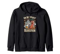 on My Wurst Behavior Oktoberfest Funny German American Humor Sweat à Capuche