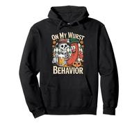 on My Wurst Behavior Oktoberfest Funny German American Humor Sweat à Capuche