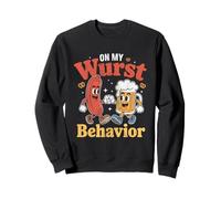 on My Wurst Behavior Oktoberfest Funny German American Humor Sweatshirt