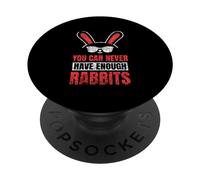 on n'a Jamais Assez De Lapins Animaux Amoureux Lapin PopSockets PopGrip Adhésif