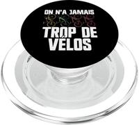 on n'a Jamais Trop De Vélos Cyclisme Bicyclette Humour PopSockets PopGrip pour MagSafe