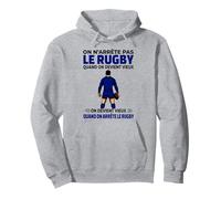 on n'arrête Pas Le Rugby Quand on Devient Vieux on Devient Sweat à Capuche