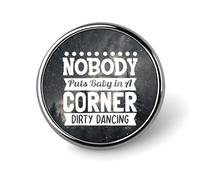 On ne laisse pas bébé dans un coin - Ensemble de broches avec citation chrétienne vieillie - Boutons en jean - Badges à citations - Broches classiques - Broches mignonnes - Cadeau de pendaison de c