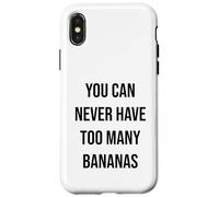 on ne Mange jamais trop de Bananes Coque pour iPhone X/XS