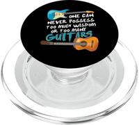 on ne Peut jamais Avoir trop de Sagesse ou trop de Guitares PopSockets PopGrip pour MagSafe