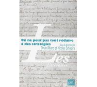 On ne peut pas tout réduire à des stratégies: Pratiques d'écriture et trajectoires sociales