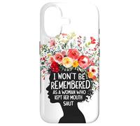 on ne se souviendra Pas de Moi comme d'une Femme Qui est restée féministe Coque pour iPhone 17