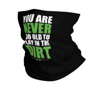 on n'est Jamais Trop Vieux pour Jouer dans La Boue Multi-Usage Protection du Visage Ultra-Douce Bandeau Magique Tube Bandeaux pour Sports Adulte Randonnée