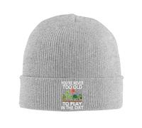 on n'est Jamais Trop Vieux pour Jouer dans La Terre Femme Homme Bonnet De Trawler Épais Watch Cap Classique Skull Cap pour Cyclisme Casque Moto Sport