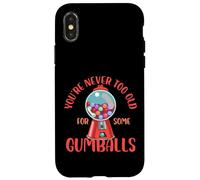 on n'est jamais trop vieux pour manger des boules de gomme Design Coque pour iPhone X/XS