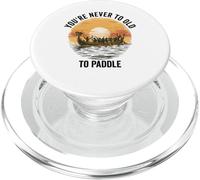 on n'est jamais trop Vieux pour pagayer - Dragon Boat Racing PopSockets PopGrip pour MagSafe