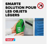 On & Off Bande Auto-Agrippante-Ruban Auto-Agrippant Adhésif Pour La Fixation Rapide Des Objets Légers-Blanc,2 Cm X 100 Cm