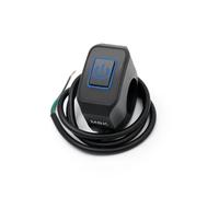 on-Off Guidon Moto Interrupteur De Modification De Moto De 22mm, Commande De Klaxon De Phare Marche/arrêt avec Bouton De Commutation De Lumière D'affichage LED, Support De Guidon