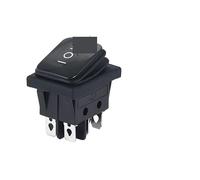 ON OFF KCD4 oil proof switch four feet 2 file red green with lights six foot rocker power switch LED 12V 220V NWPNLXEA(3END BLACK,12-24V)