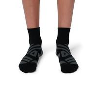 Chaussettes On Performance Mid noir gris foncé femme - L