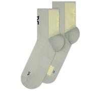 On - Performance Run Sock Mid - Chaussettes de running - EU 47-49 - tin / lemonade