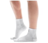 On - Performance Run Sock Mid - Chaussettes de running - Unisex S - EU: 39-42,5 - white / glacier