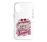 on Pourrait Faire Un Discours on Ne Devrait Pas Coque pour iPhone 16